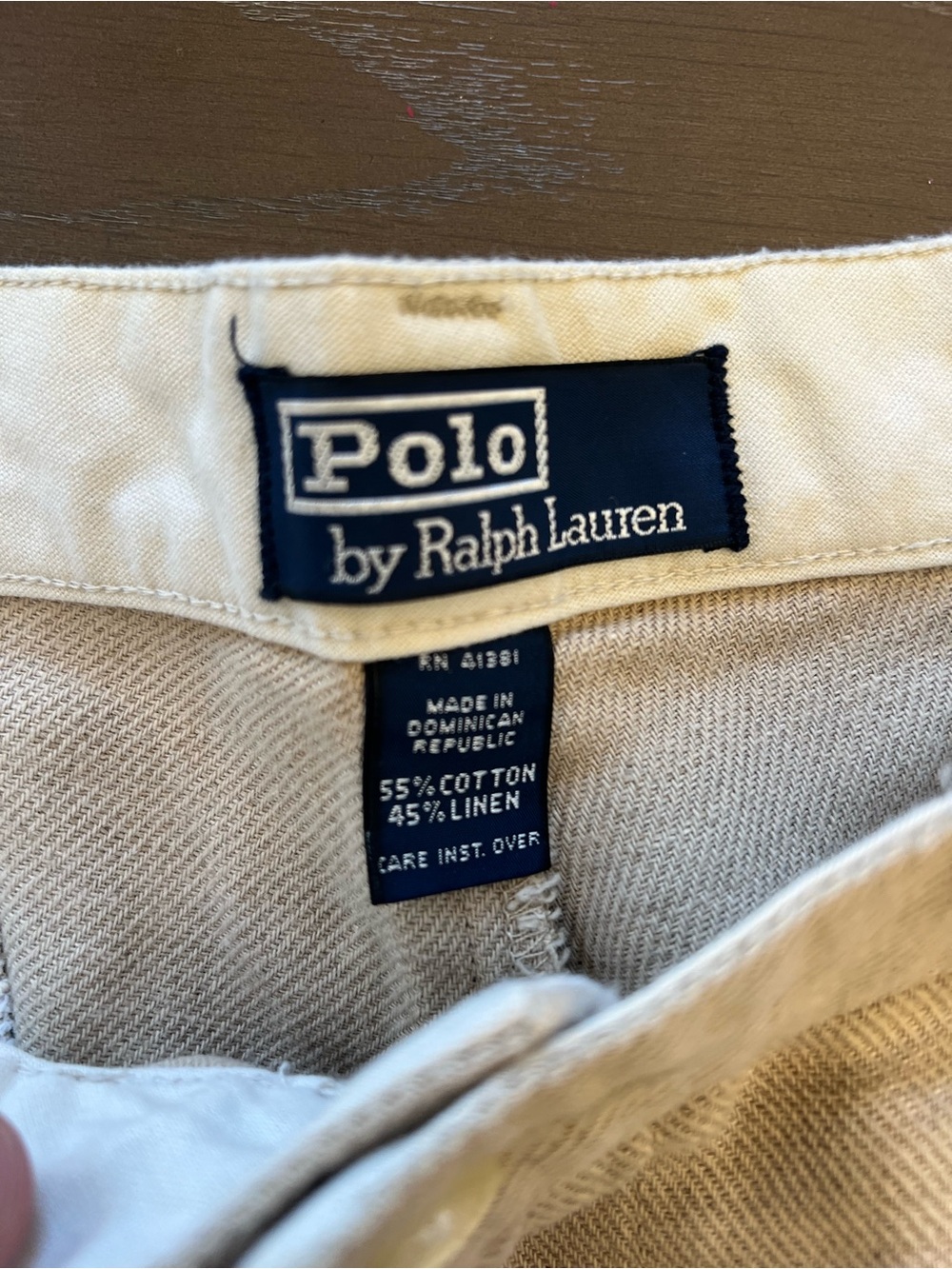 Ralph Lauren Polo Men’s Flat Front Linen-Blend Shorts — Beige - Picture 2 of 5